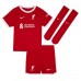 Liverpool Alexis Mac Allister #10 Kopio Lastenvaatteet Koti Pelipaita Lasten 2023-24 Lyhyet Hihat (+ shortsit)